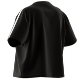 Adidas Women 3S CR Women Tennis Top - Black/White