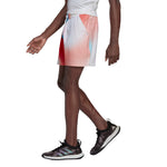 Adidas Melbourne Printed Short - White/Vivid Red/Sky Rush