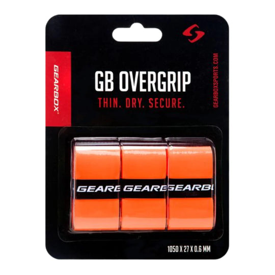 Gearbox Paddle Overgrip 3 pack - Neon Orange