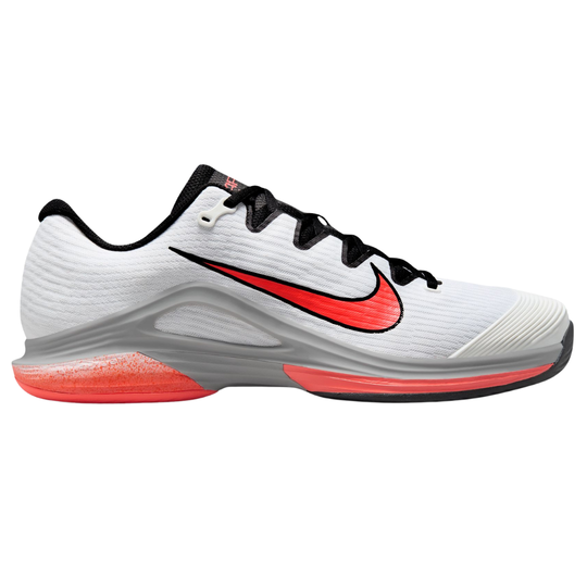 Nike Zoom Vapor 12 Mens Hard Court Tennis Shoes - White/Hot Lava Wolf Grey