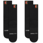 Nike Court Multiplier Max Cushioned Tennis Crew Socks 2 Pairs - Black