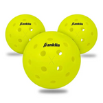 Franklin X-40 Outdoor 3 Pack Pickleballs - Optic Yellow