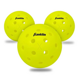 Franklin X-40 Outdoor 3 Pack Pickleballs - Optic Yellow