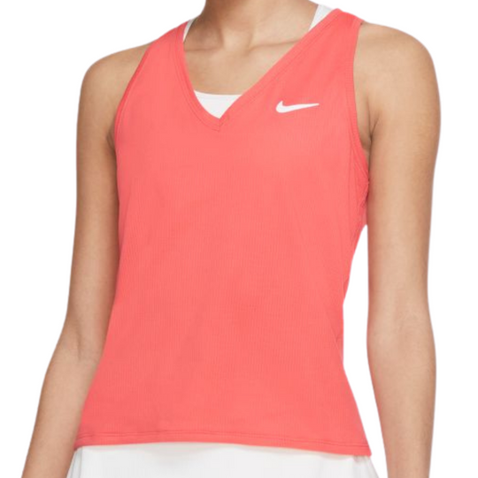 Nike Womens Court Victory Tank - Magic Ember/White