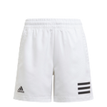 Adidas Boys Club 3 Stripe Shorts - White/Black