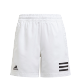 Adidas Boys Club 3 Stripe Shorts - White/Black