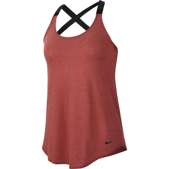 Nike Womens Dry Tank Elastika - Cedar/Black