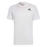 Adidas Melbourne Tee - White/Black/Legend Burgundy