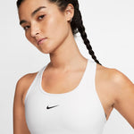 Nike DriFit Swoosh Sports Bra - White/Black