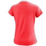 Wilson Girl's Team II V-Neck - Fiery Coral