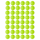 Wilson Tru 32 Indoor Pickleballs 48 Pack - Neon Yellow