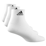 Adidas Thin and Light Ankle Socks 3 Pairs - White / Black