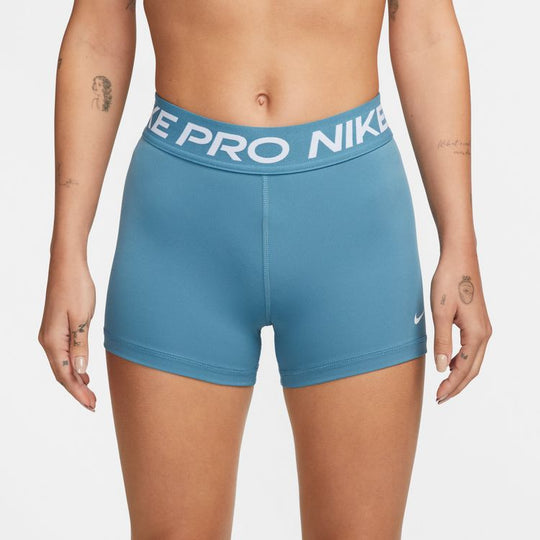 Nike Pro Women 3" Shorts - Noise Aqua/White