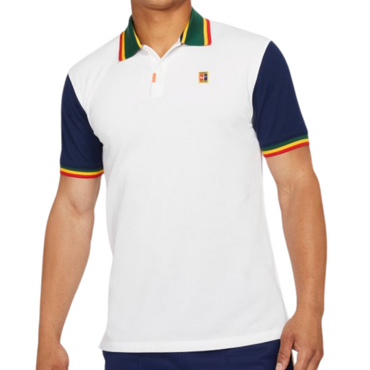 The Nike Polo Slim Fit Polo - White/Binary Blue