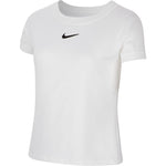 Nike Girls Court DriFit Top SS - White