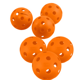 Onix Fuse Indoor 6 Pack Pickleballs - Orange