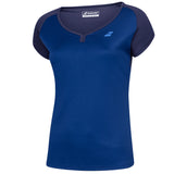 Babolat Play Cap Sleeve Girls Top - Estate Blue