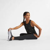 Nike Womens One Luxe Mid-Rise Leggings - Black/Clear