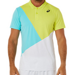 Asics Mens Court Color Block Tennis Polo Shirt