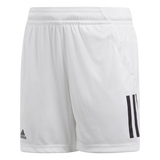Adidas Boys Club 3 Stripe Short - White/Black