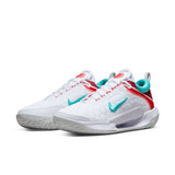 Nike Court Zoom NXT Tennis Shoes - White/Washed Teal/Light Silver