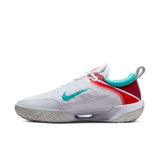 Nike Court Zoom NXT Tennis Shoes - White/Washed Teal/Light Silver