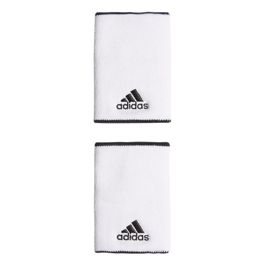Adidas Tennis Wristband Large - White/Black/Black