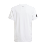 Adidas Boy Club 3-Stripe Tennis T-Shirt - White/Black