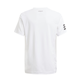 Adidas Boy Club 3-Stripe Tennis T-Shirt - White/Black