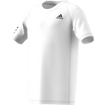 Adidas Boy Club 3-Stripe Tennis T-Shirt - White/Black