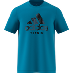 Adidas Graphic Logo Tee - Cat Camo/Sonic Aqua