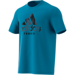 Adidas Graphic Logo Tee - Cat Camo/Sonic Aqua