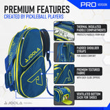 Joola Tour Elite Pro Bag - Navy/Yellow