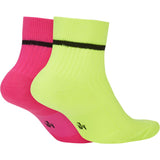 Nike SNKR Ankle Sock 2 Pair - Hi Viz