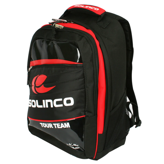 Solinco Tour Team Tennis Backpack - Black/Red