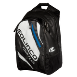 Solinco Tour Team Tennis Backpack -  Black/White/Blue