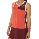 Asics Women Match Tank - Red Snapper