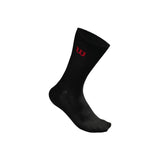 Wilson Crew Sock 3 Pack - Black/Red
