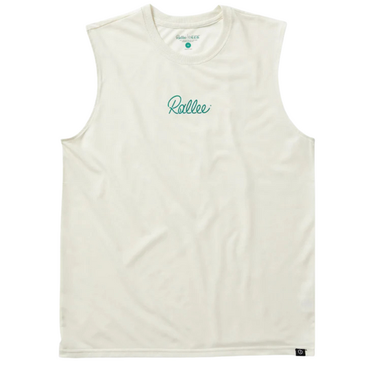 Rallee Toro Classic Sleeveless Mens Tennis Tee - Vintage White