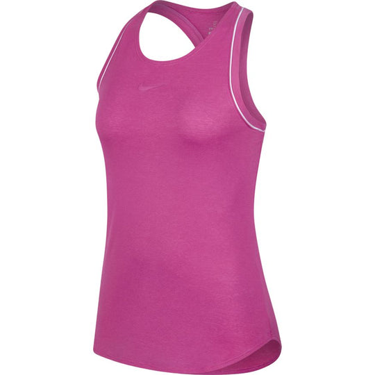 Nike Womens Court Dri-Fit Tank active fuschia/white
