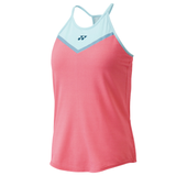 Yonex 2021 Tennis Womens Tank Top w/Inner Bra - Coral Red