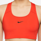 Nike Womens DriFit Swoosh Bra - Chile Red/Black