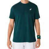 Asics Court Short Sleeve Mens Tennis Top - Saxon Green