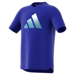 Adidas Sportwear Training Boys Tennis Shirt - LucBlu/White/Preblu