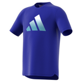 Adidas Sportwear Training Boys Tennis Shirt - LucBlu/White/Preblu