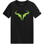 Nike Boys Court Rafa Tee DB - Black/Volt