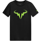 Nike Boys Court Rafa Tee DB - Black/Volt