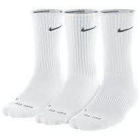 NIKE CUSHION CREWE TRAINING 3 PACK - WHITE/GREY