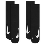Nike Court Multiplier Max Cushioned Tennis Crew Socks 2 Pairs - Black