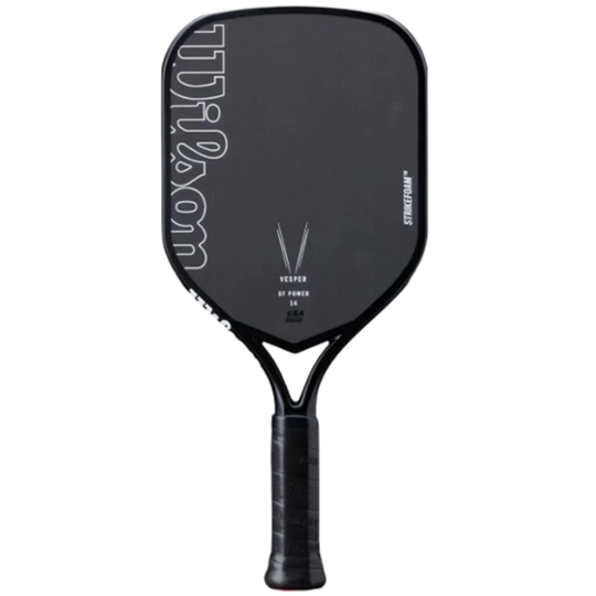 Wilson VESPER SF POWER 14 V1 Pickleball Paddle -  Black/White